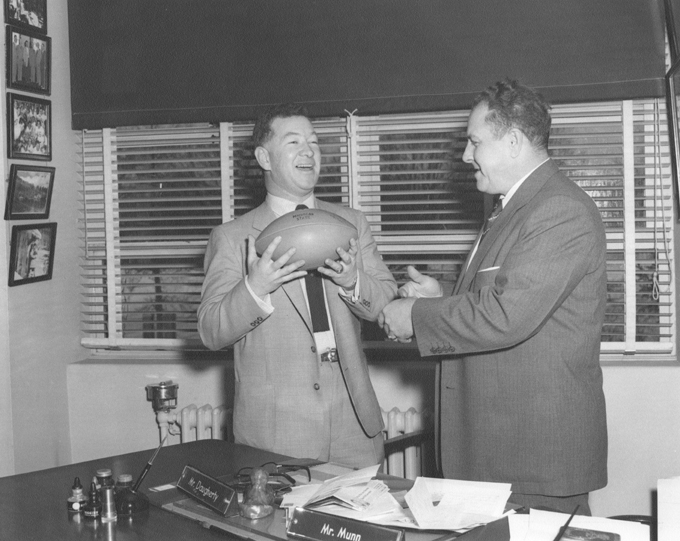 Football coaches Daugherty and Munn, date unknown