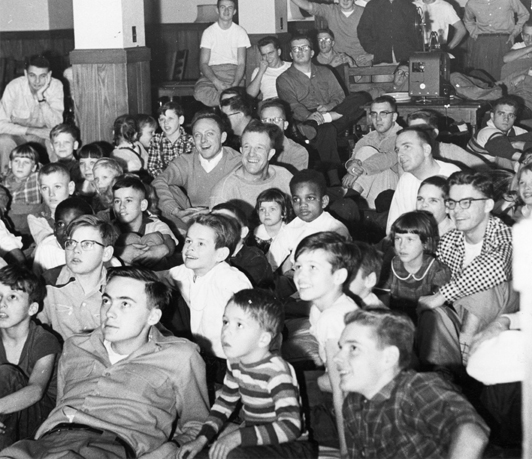 Snyder Hall Christmas party, 1954