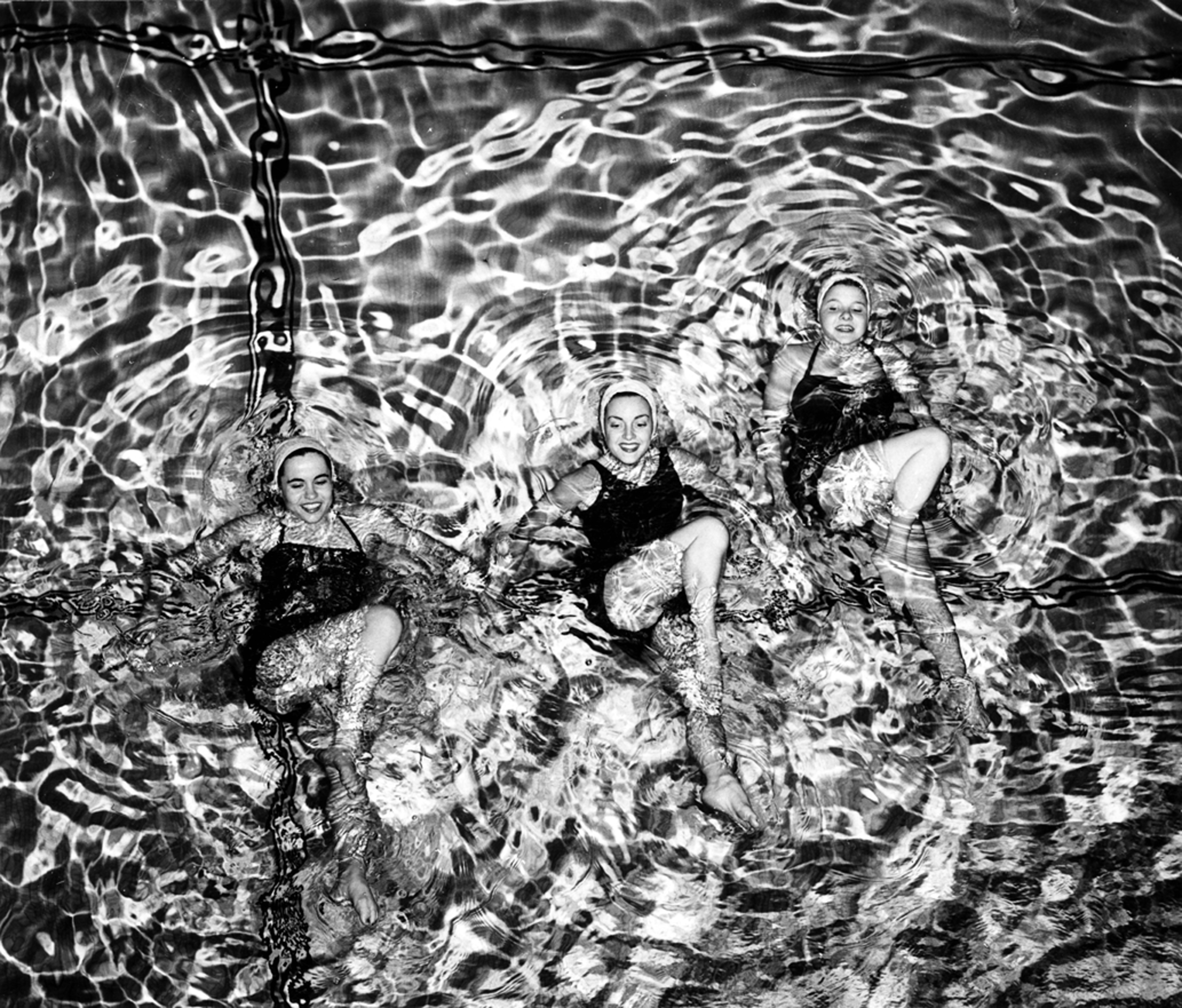 Three Green Splash performers, 1955 Three Green Splash performers, 1955