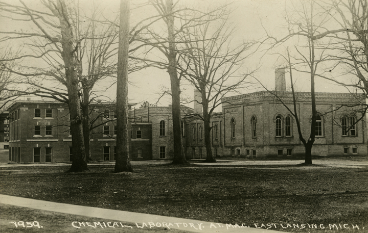 Behind the Physics and Electrical Engineering Building, undated