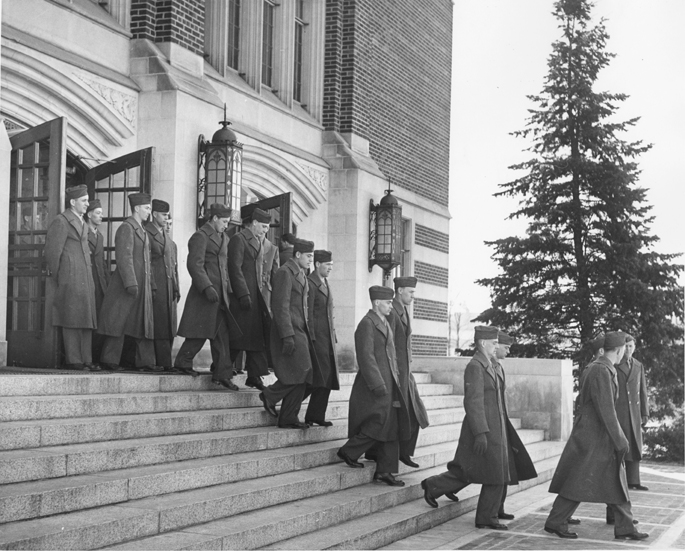 Military students, ca. 1940