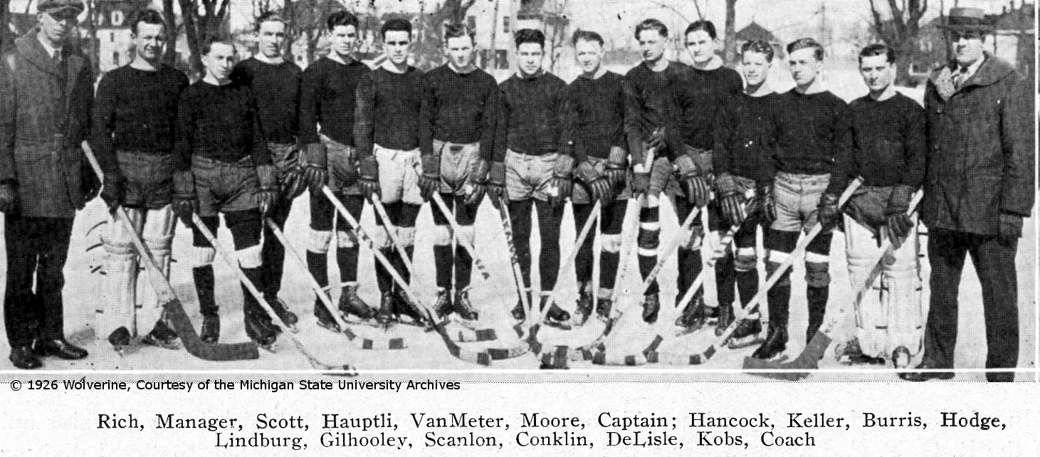 Ice Hockey Team, 1926. Ice Hockey Team, 1926.