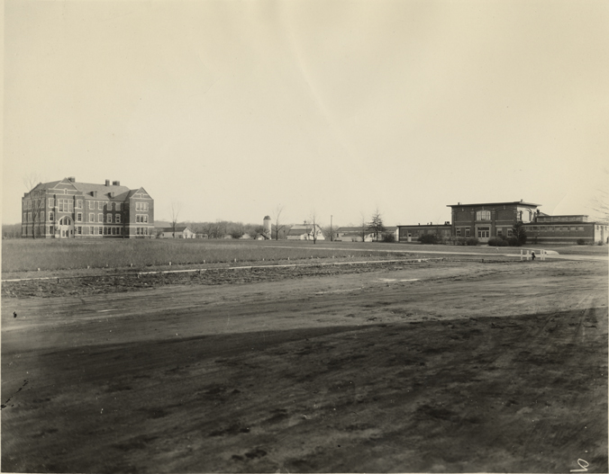 The old and new Veterinary buildings, 1930