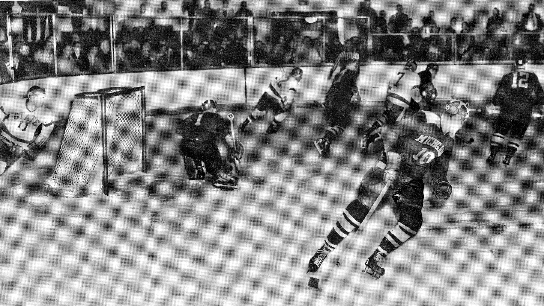 MSU vs. Michigan Hockey Game, 1958
MSU vs. Michigan Hockey Game, 1958