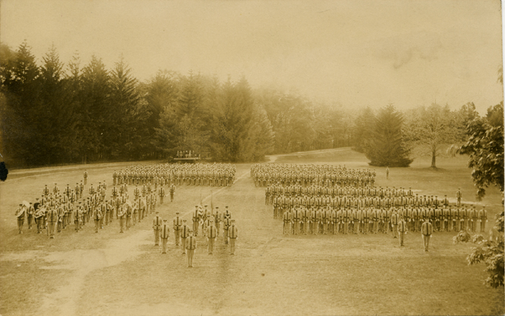 Military drilling, ca. 1910