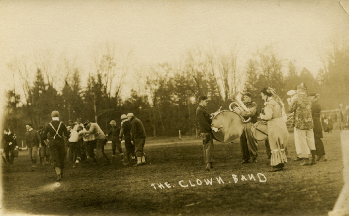 Band members in costumes, 1920