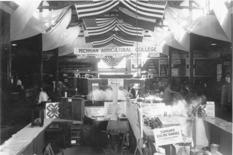 MAC exhibit at the Michigan State Fair, 1921