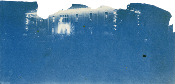 Abbot Hall at night, date unknown