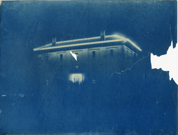 College Hall at night, date unknown