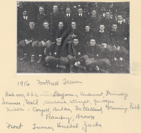 MAC Football team, 1916