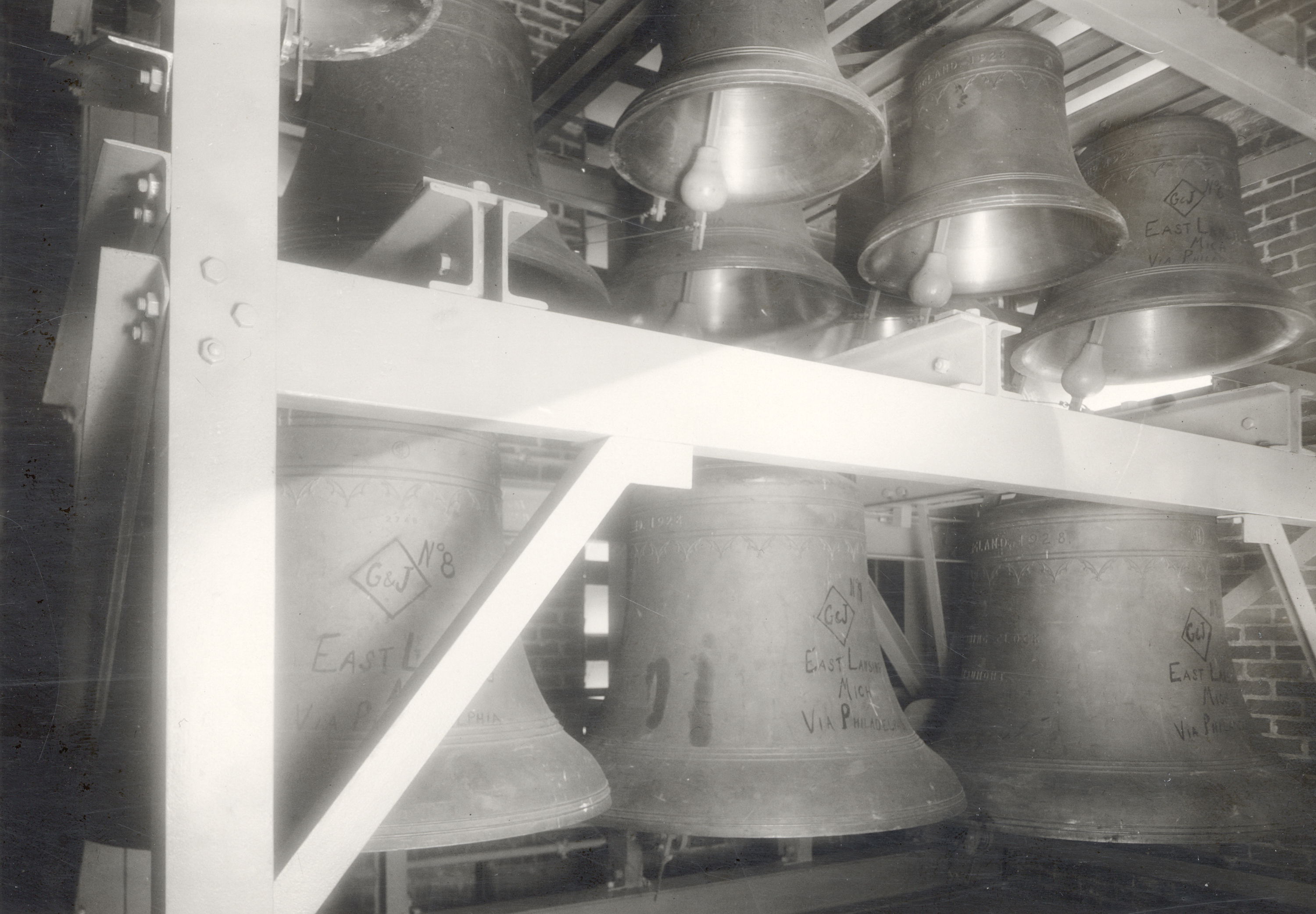 Beaumont Tower belfry, date unknown