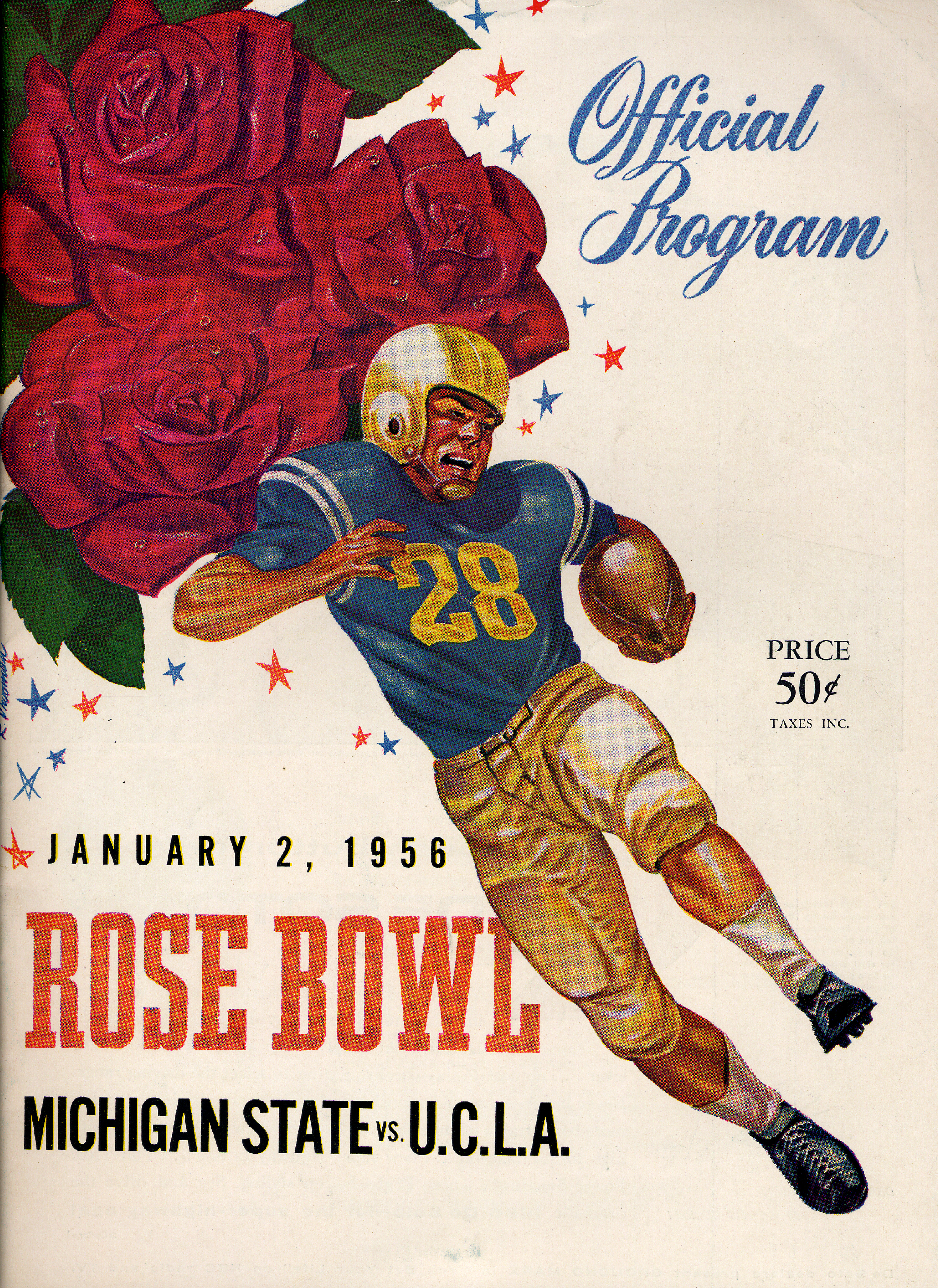 1956 Rose Bowl Program, UCLA-Michigan State 1956 Rose Bowl Program, UCLA-Michigan State