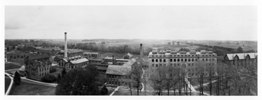 A panoramic view of campus, 1915 ca.