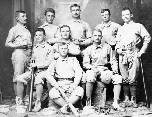 The MAC baseball team, circa 1886