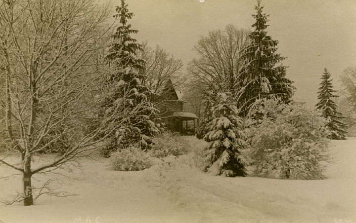 Campus in winter, date unknown