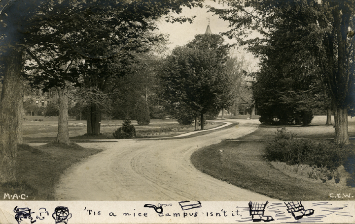 A campus road, 1907