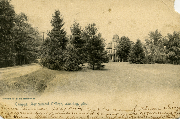 President's house on campus, 1904