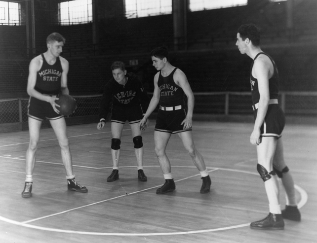 Basketball practice, 1934