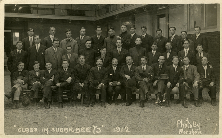 Sugar beet class, 1912