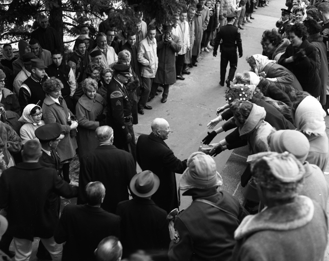 Dwight Eisenhower at MSU, 1961