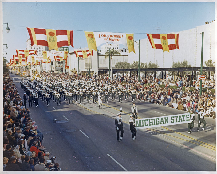 MSU Band at the Tournament of Roses Parade, 1966