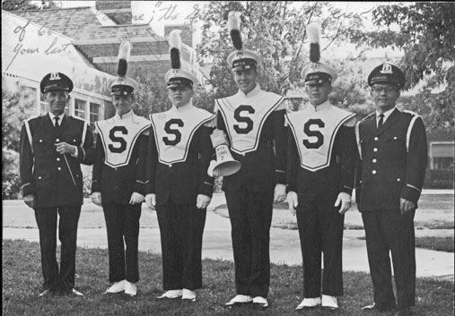 Leonard Falcone with Band Members, 1966