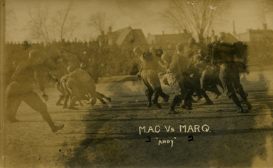 M.A.C. vs. Marquette football game, 1910