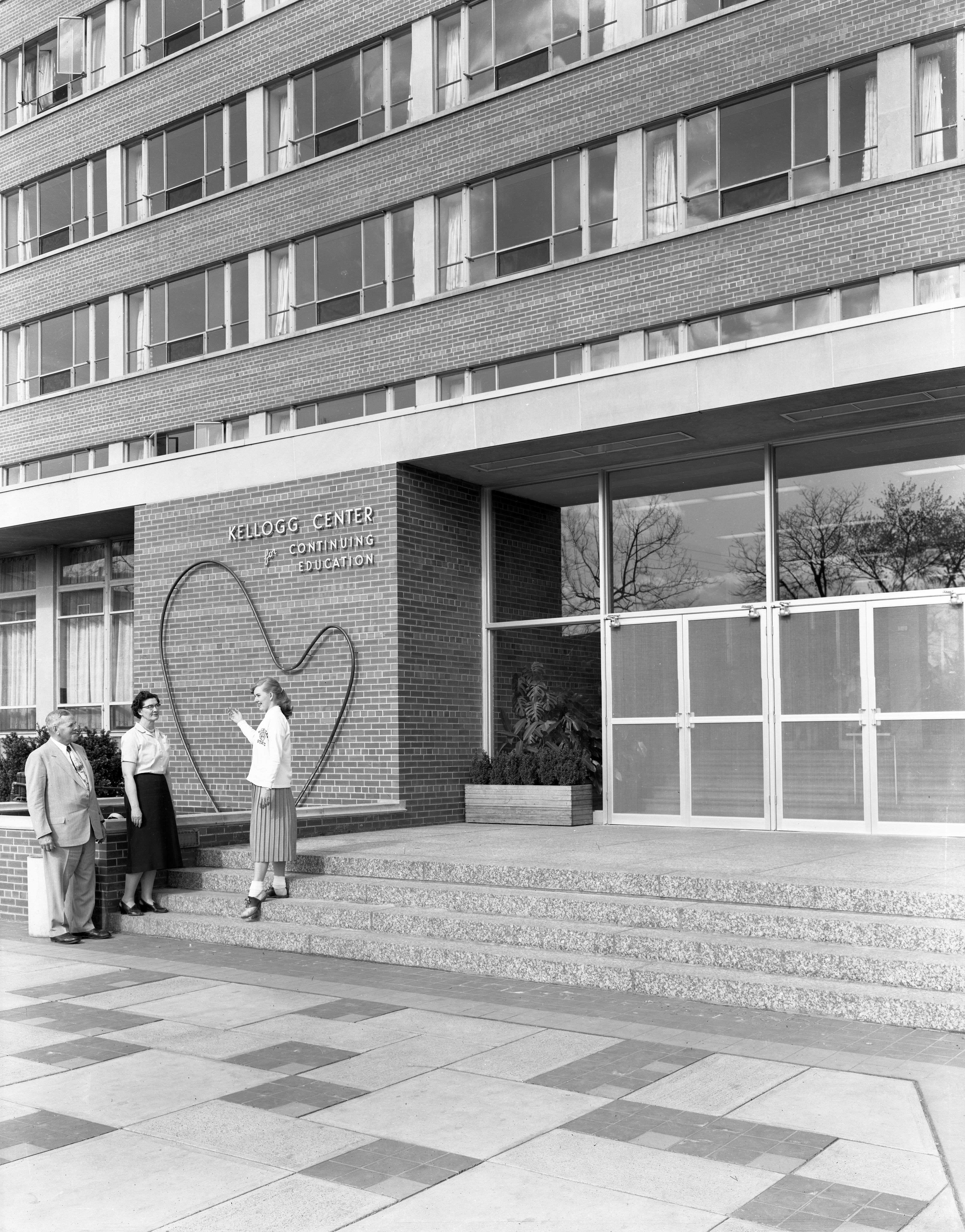 Exterior of the Kellogg Center, 1959