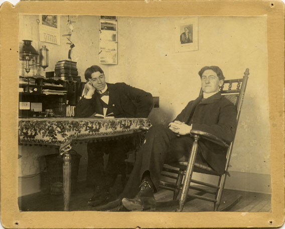 Two Male Students in a Dorm Room