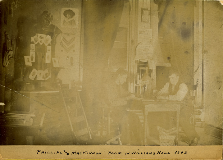 Dorm Room in Williams Hall, 1893