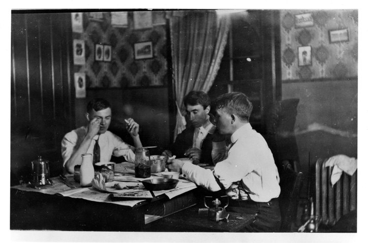 Students Eating in their Dorm Room, 1914