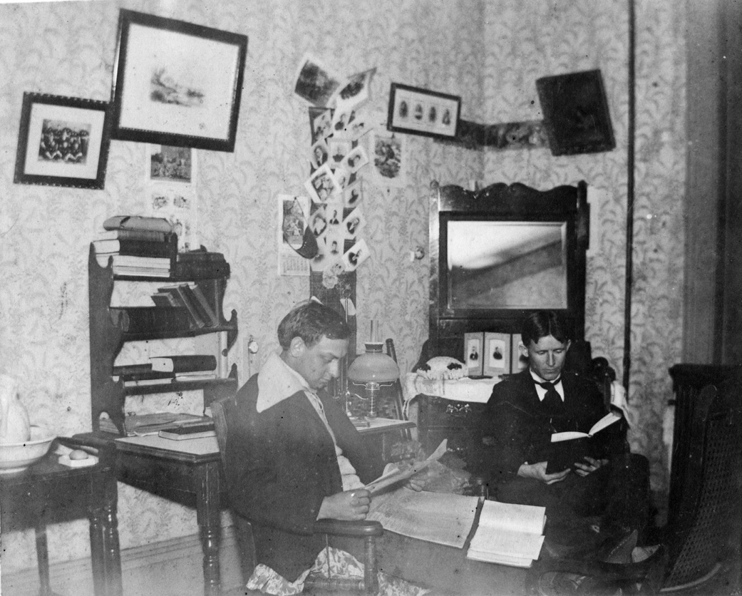 Students Reading in Dorm Room, 1897