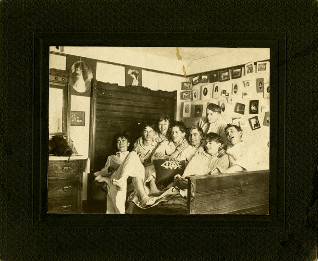 Male Students in Bed