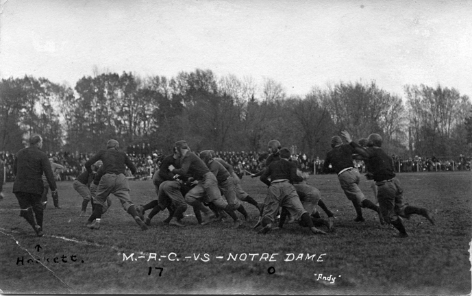 M.A.C. vs. Notre Dame football game, 1910