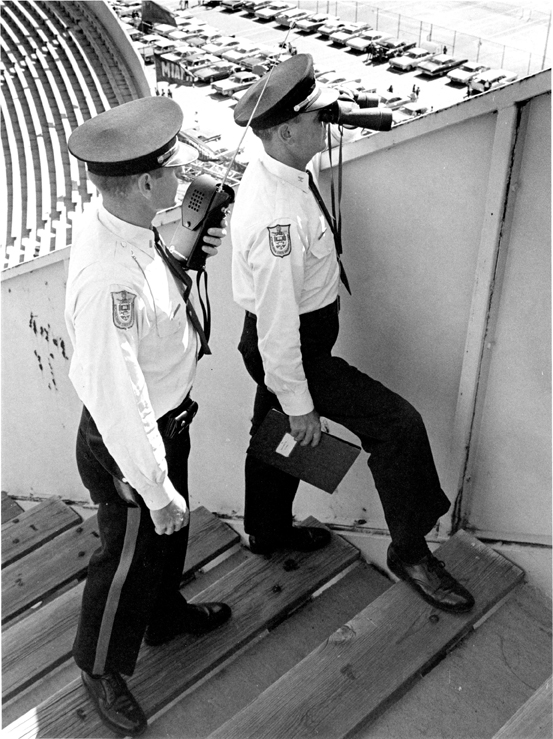 Richard Bernitt and Fellow Officer Observing