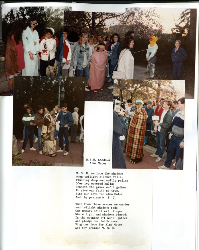 Tower Guard May Morning Sing collage, 1988