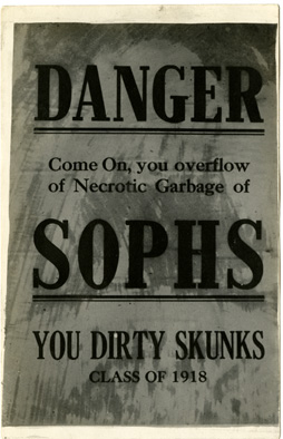 Class Rivalry postcard, 1919