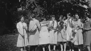 Omicron Nu's "half-baked band," 1927