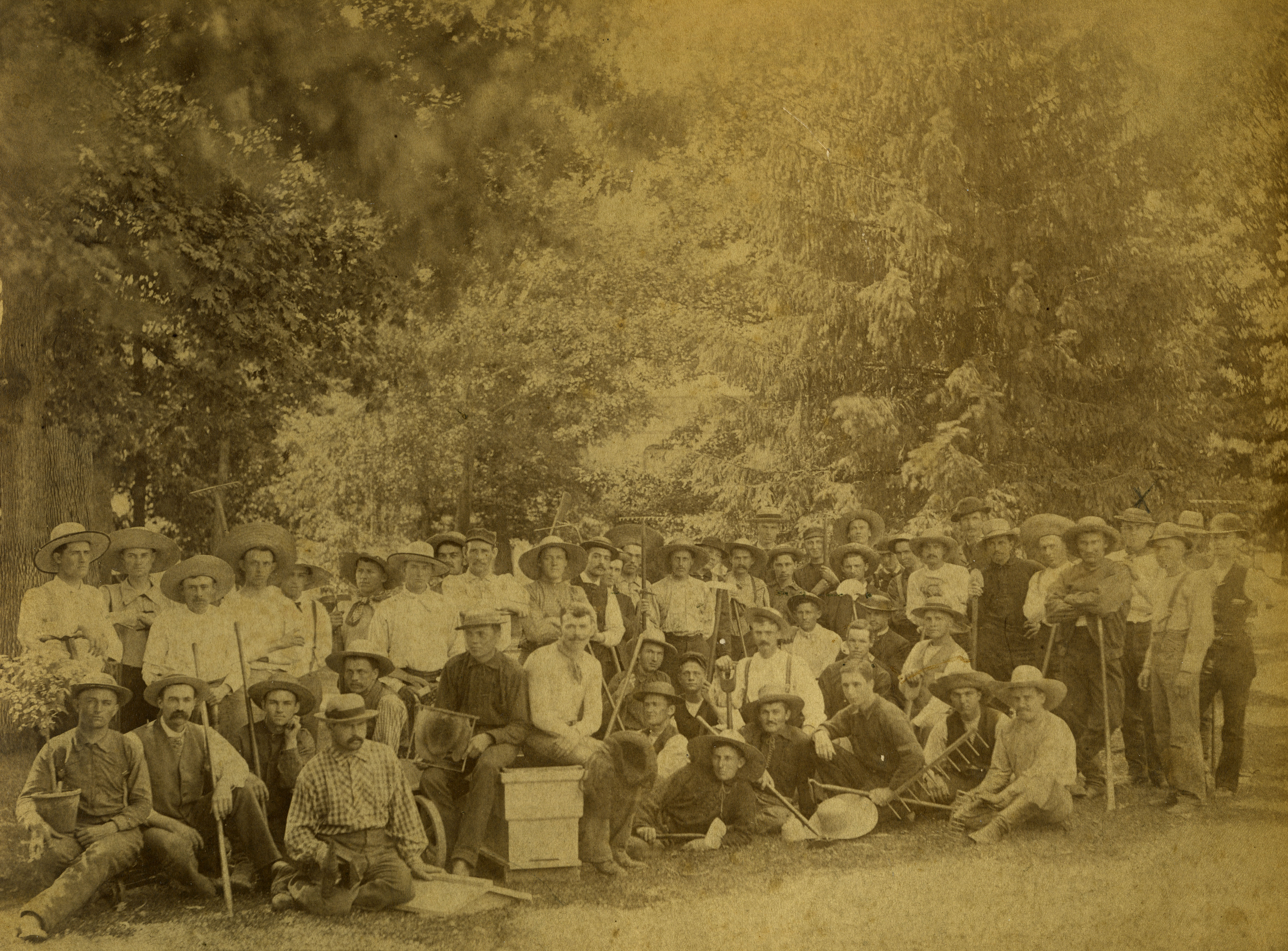 Horticulture students, 1884