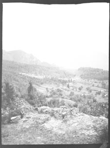 Buildings on a mountain (Frank M. Benton papers), circa 1880s