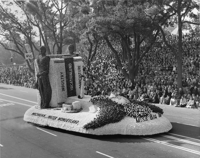 Miss Big Ten Parade Float, 1954 Miss Big Ten Parade Float, 1954