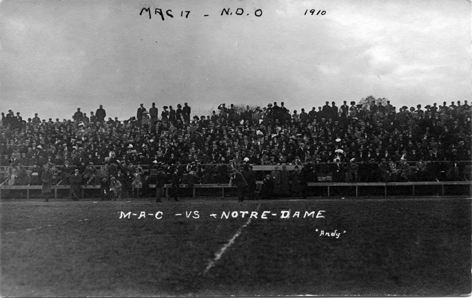 M.A.C. vs Notre Dame football game, 1910