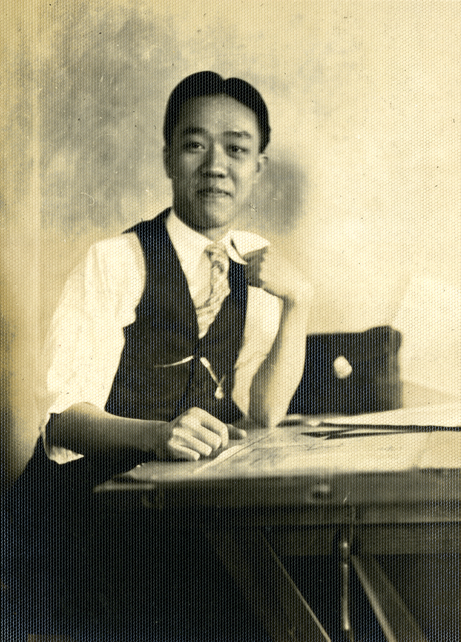 Onn Mann Liang with the Michigan State Highway Department, circa 1929