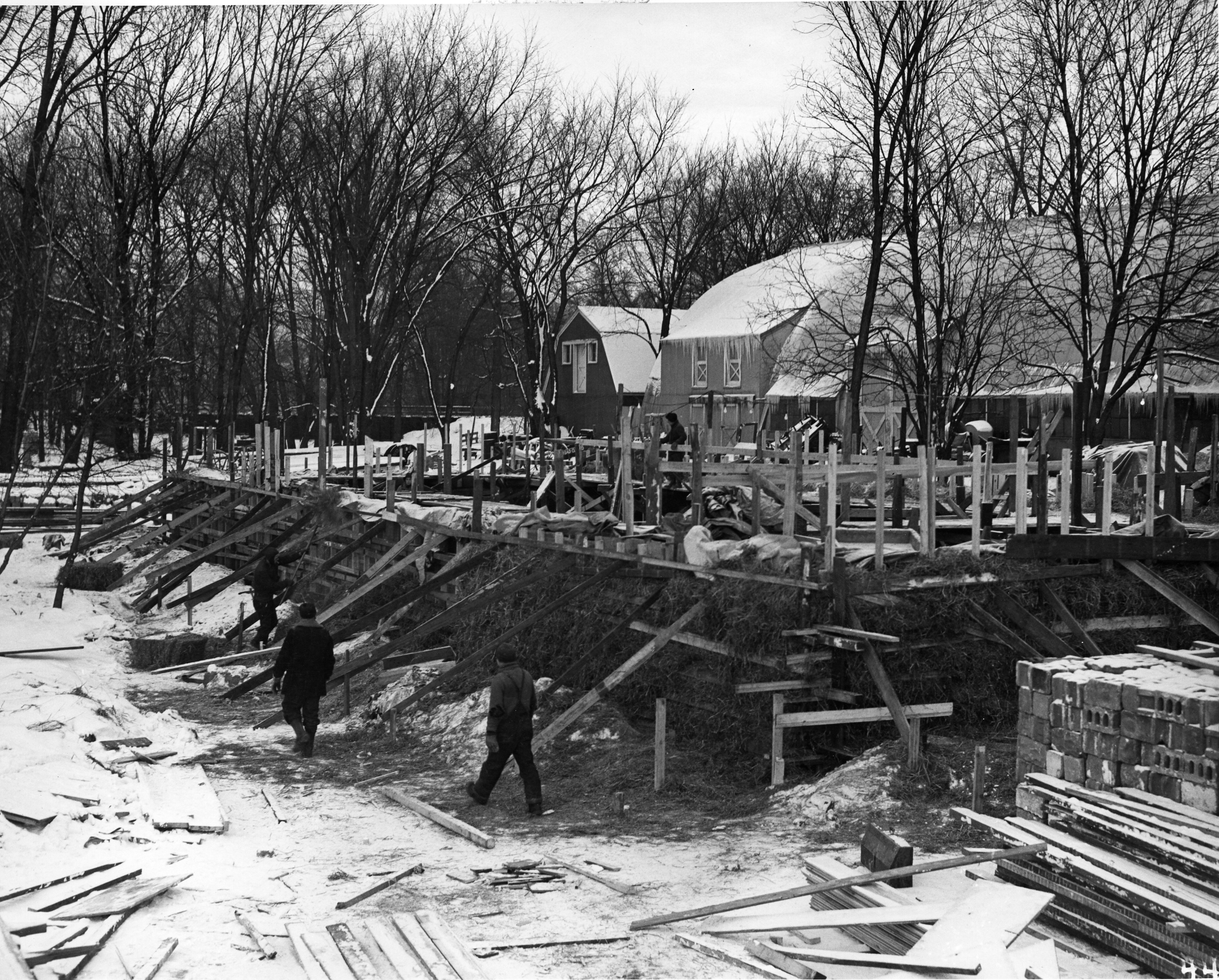 Construction of the Equipment Shed
