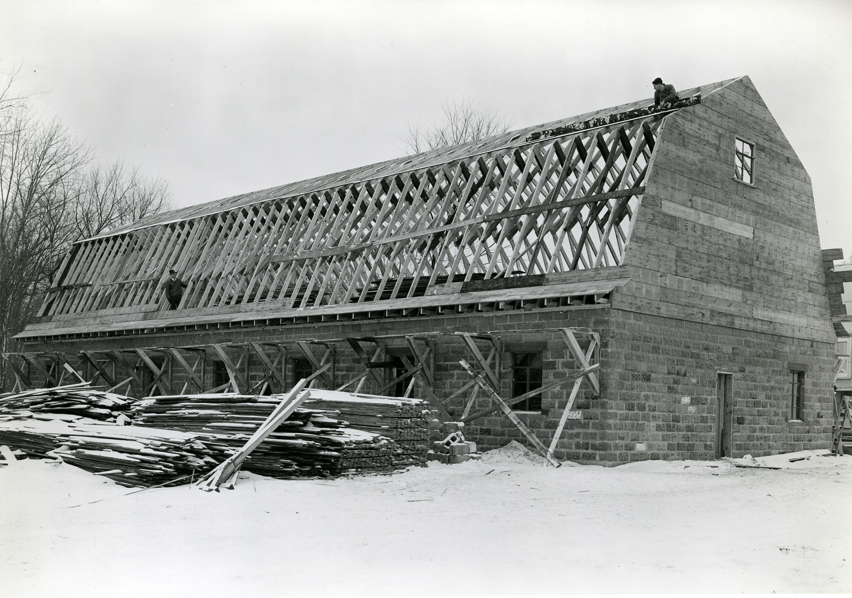 Equipment Shed Construction (mid-way)