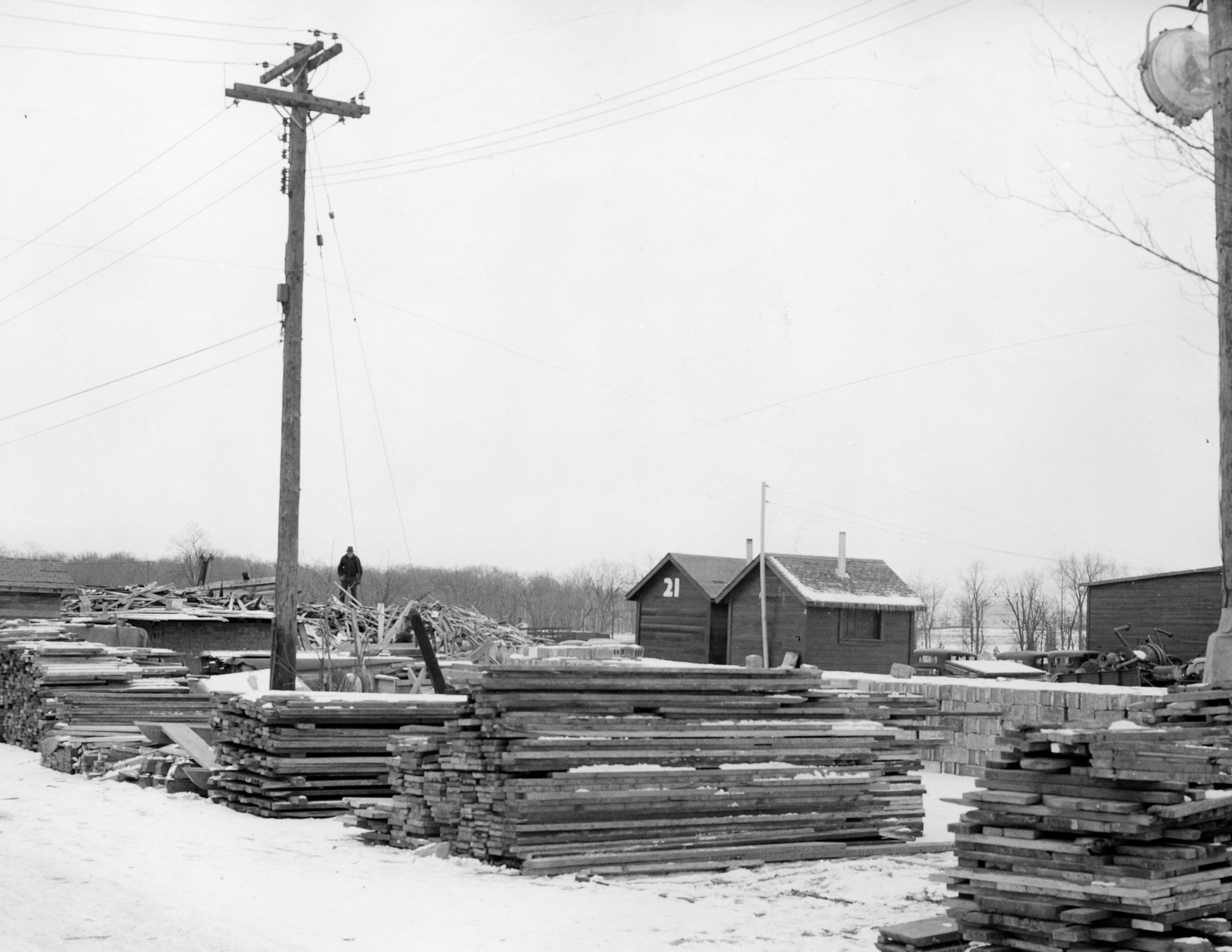 Photograph of salvage materials 