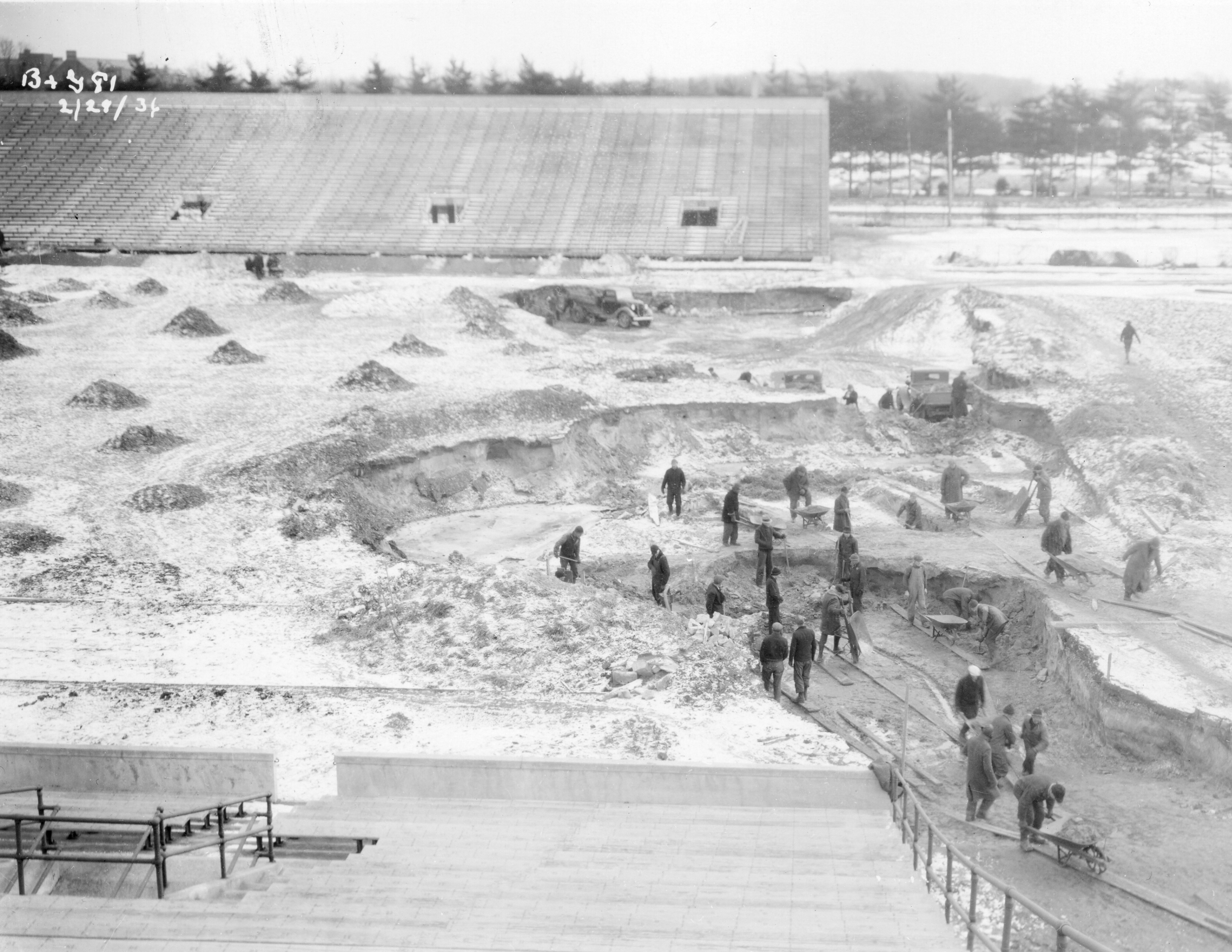 Stadium Construction-Field Construction, 1936 