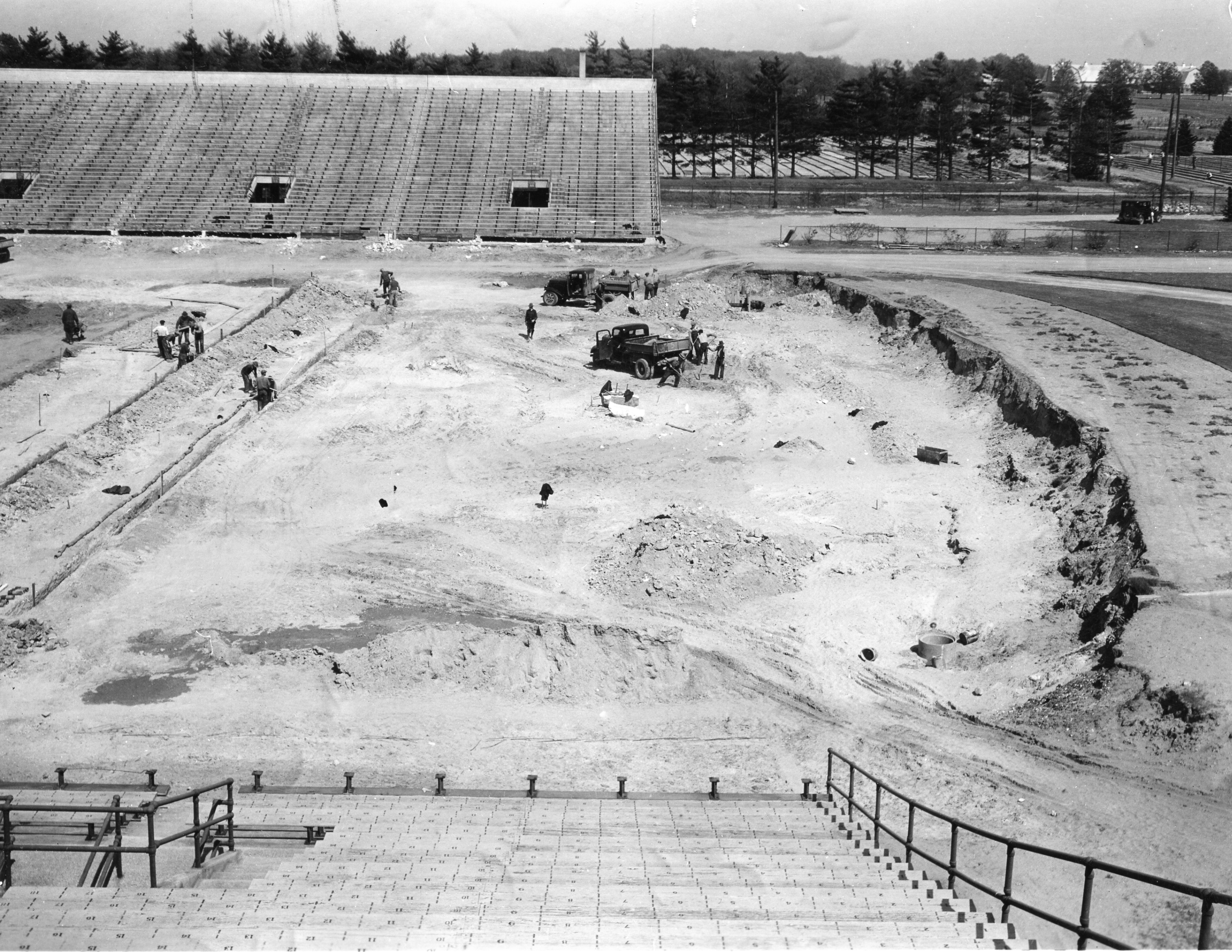 Stadium Construction-Field Construction, 1936