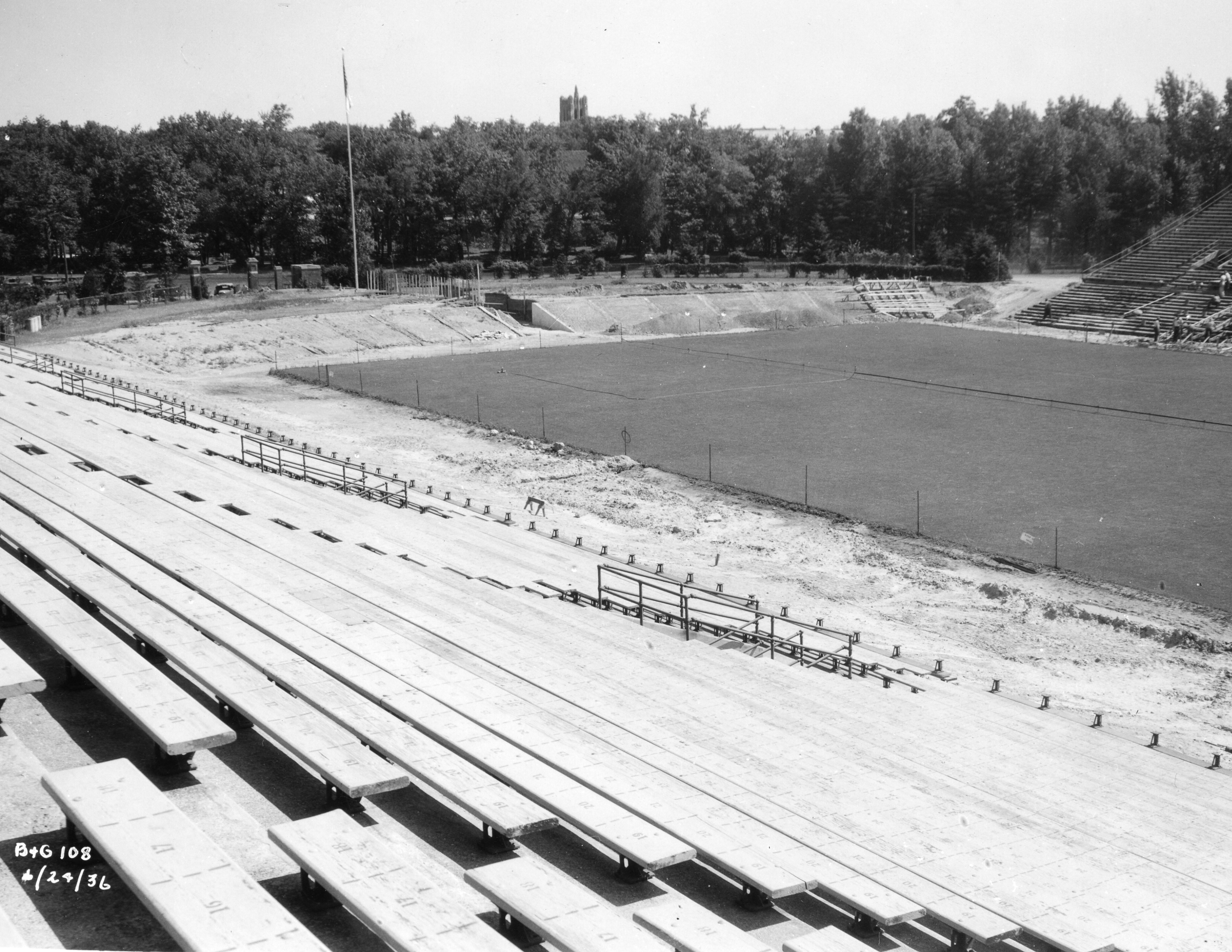 Stadium Construction-Stands, 1936