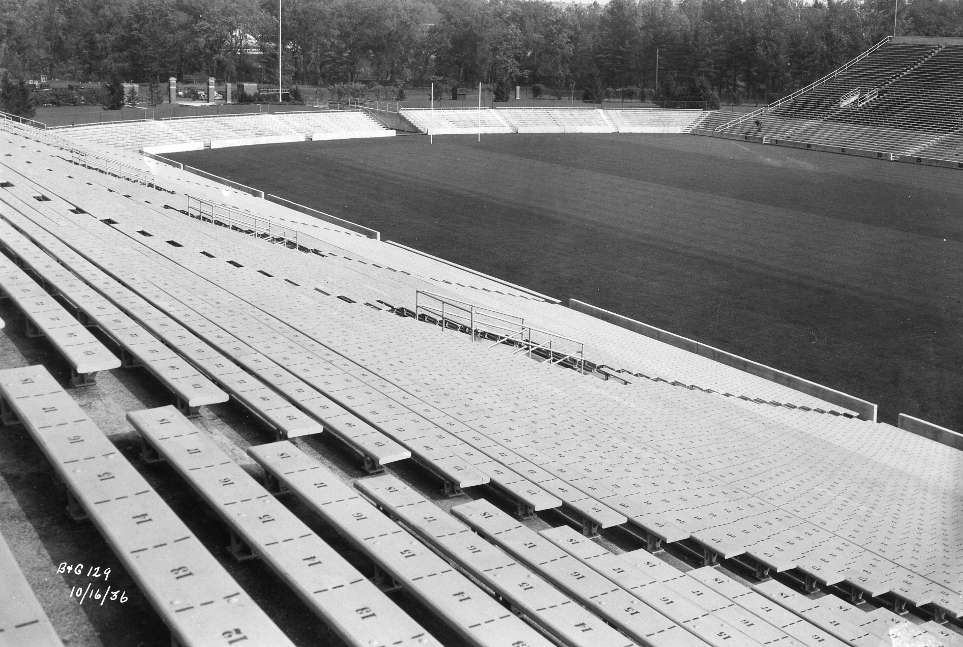 Stadium Construction-Stands, 1936